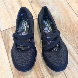Skechers Charcoal Mary Jane Shoes